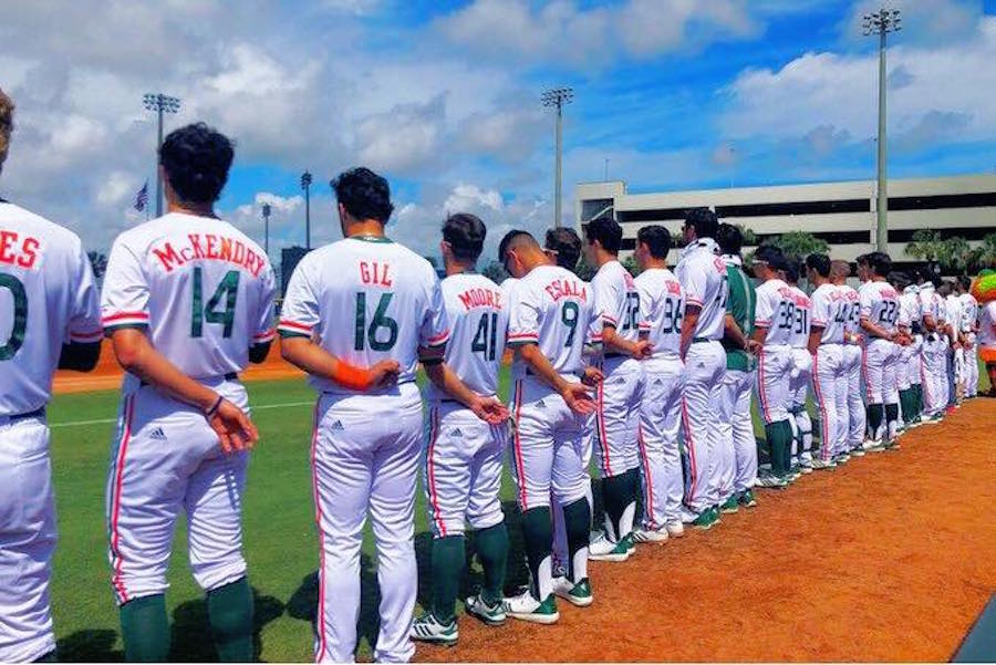 miami hurricanes baseball uniforms