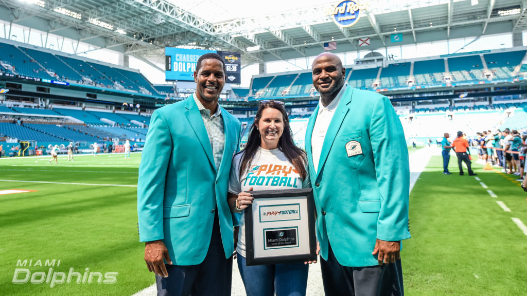 Miami Dolphins Play Football