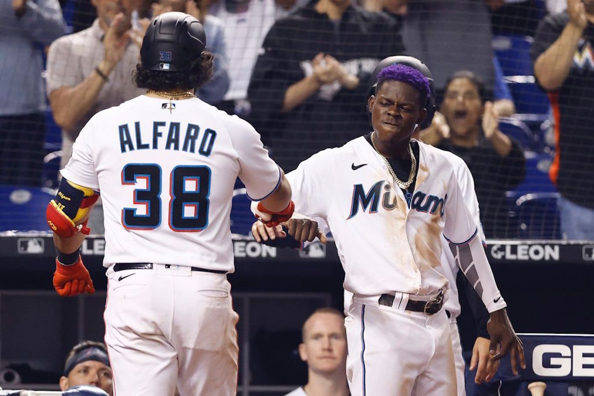 Jorge Alfaro Marlins Dodgers