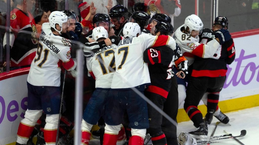 Panthers Senators 10 Ejections