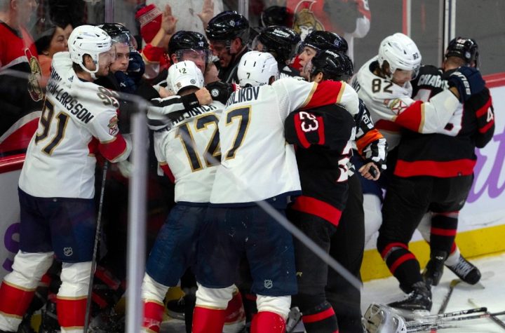 Panthers Senators 10 Ejections