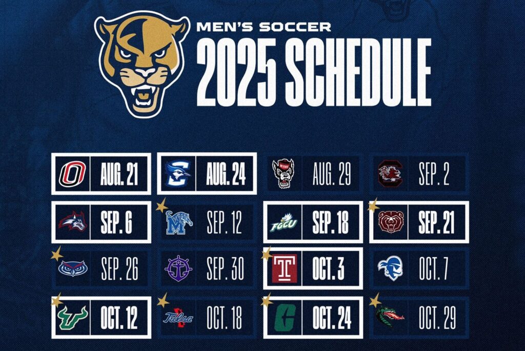Men’s Soccer Schedule Revealed