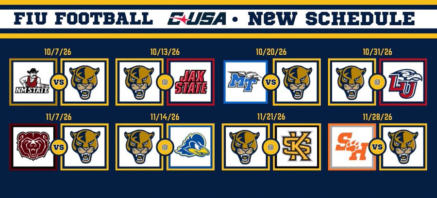 2026 FIU Football Schedule