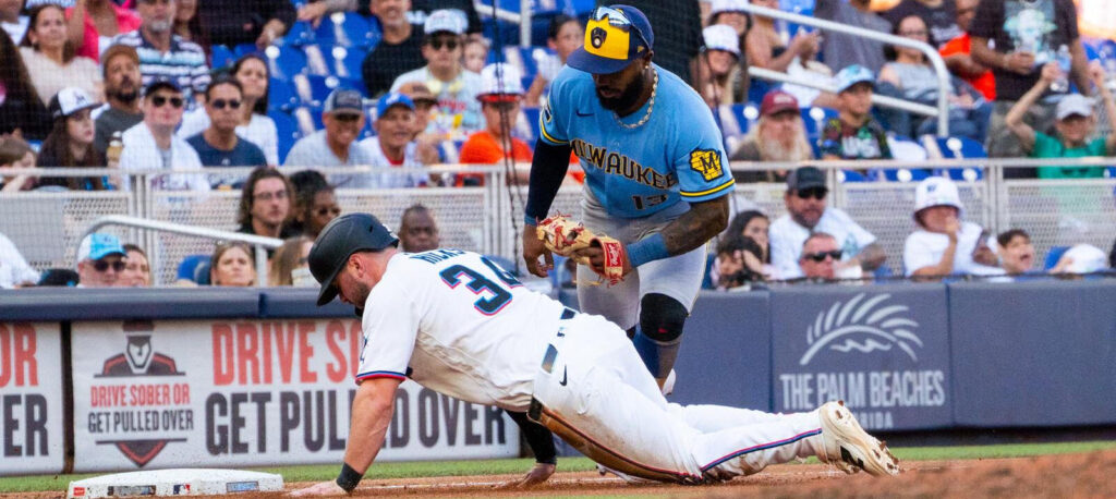 Brewers Timely Hitting Marlins